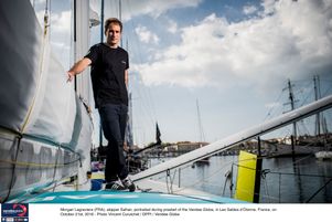 À 30 ans, Morgan Lagravière porte déjà sur les épaules le poids d’être attendu à l’arrivée sur le podium dès sa première participation.