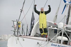 Rich Wilson, 66 ans, est arrivé hier à la 13e place du Vendée Globe.