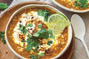Soupe de lentilles corail aux épices