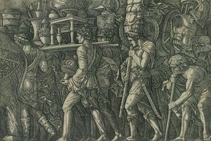 Giovanni Antonio da Brescia (attr.), d’après Andrea Mantegna
Les Porteurs de corselets, Mantoue, vers 1500 -1504