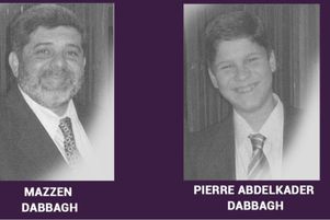 Mazzen Dabbagh et son fils Patrick. Ces Franco-Syriens ont été arrêtés en 2013 et enfermés dans le centre de détention de l’aéroport militaire de Mezzeh à Damas, connu pour la brutalité des actes de torture qui y ont été perpétrés.