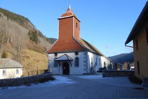 Eglise Saint-Sylvestre, dans le village Valtin (Vosges).