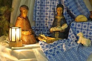 une crèche de Noël